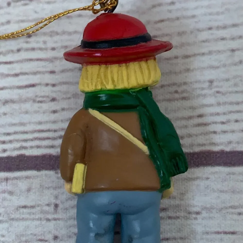 Vintage Bradford Boy with Bag Christmas Tree Ornament